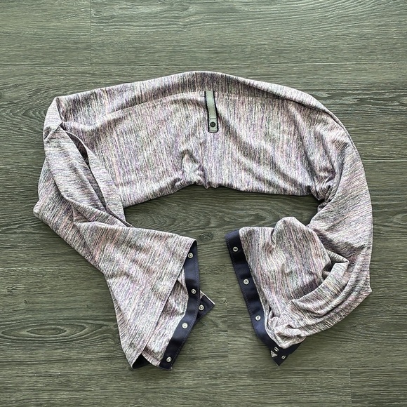 Lululemon Vinyasa Scarf *Rulu Space Dye Camo tender violet/Blk grape EUC - Picture 8 of 11